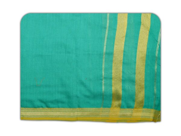 Maheshwari Cotton Silk Suits(Green-Sky-Blue) - Image 2