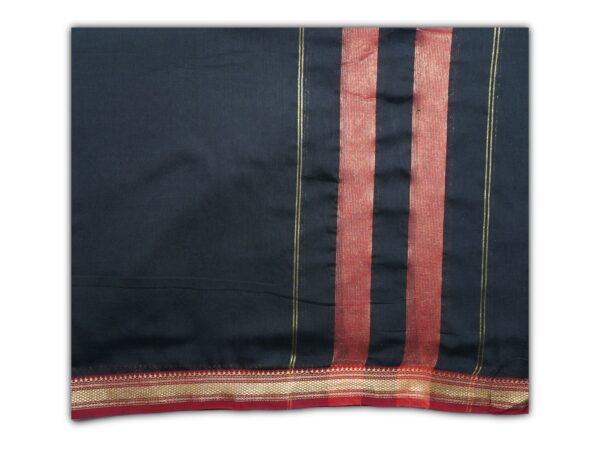 Maheshwari Cotton Silk Suits (Red-Black) - Image 2