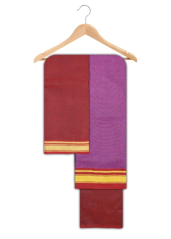 Khunn  Dress Materials (Majenta-Maroon)