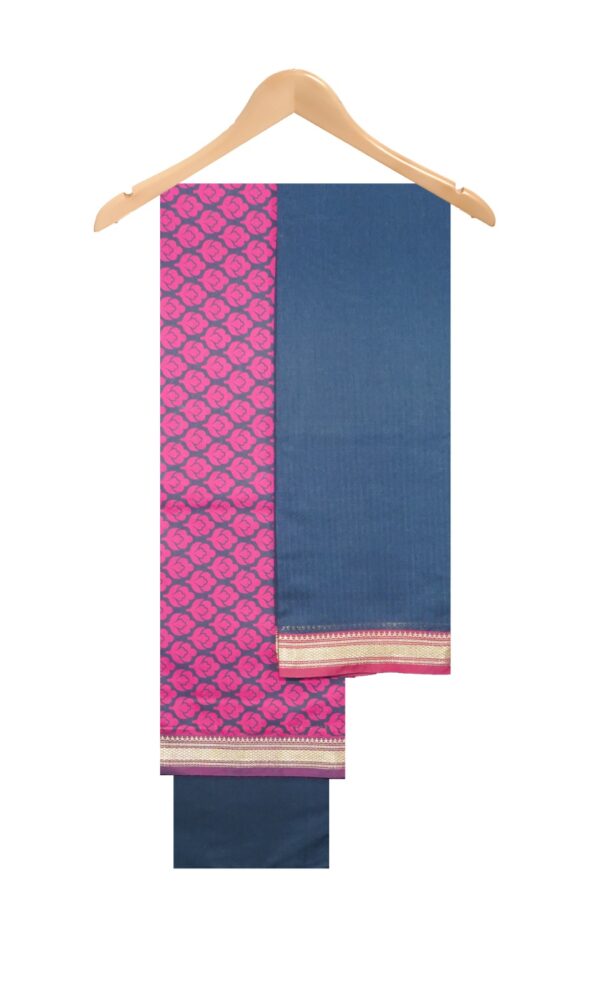 Maheshwari Cotton Silk Suits(Rani-D Blue)