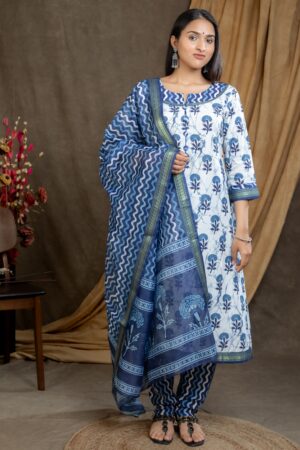 INDIGO COTTON PRINTED SUITS – PRINT 2