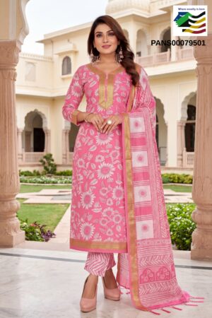 POONA ANJALI PRINTED 3 PCS SUITS