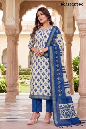 POONA ANJALI TUSSAR PRINTED 3 PCS SUITS