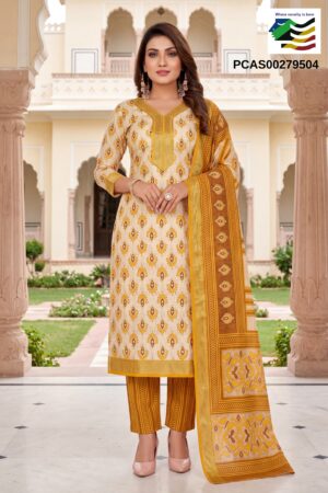 POONA ANJALI TUSSAR PRINTED 3 PCS SUITS